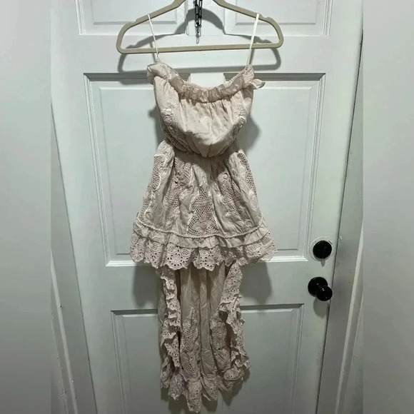 Muche and Muchette Boho Crochet OS Bohemian Strapless Dress - Picture 1 of 5